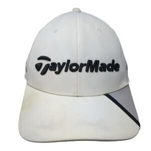 TaylorMade Tour Preferred Slideback Baseball Cap White One Size Embroidered